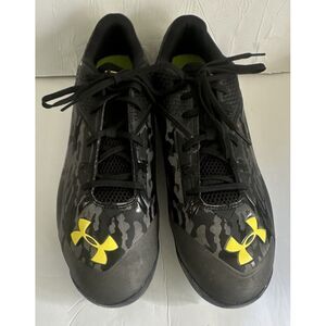 Under Armour Mens Deception Low Diamondtips Baseball Cleat "Batman" Size 11.5‎